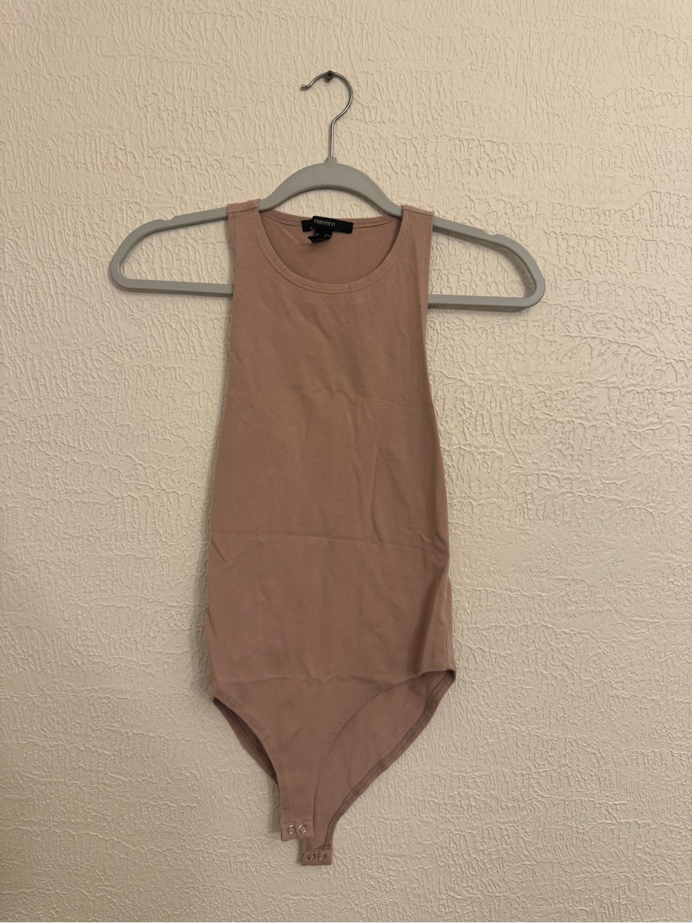 Forever 21 Sleeveless Bodysuit in Dusty Rose